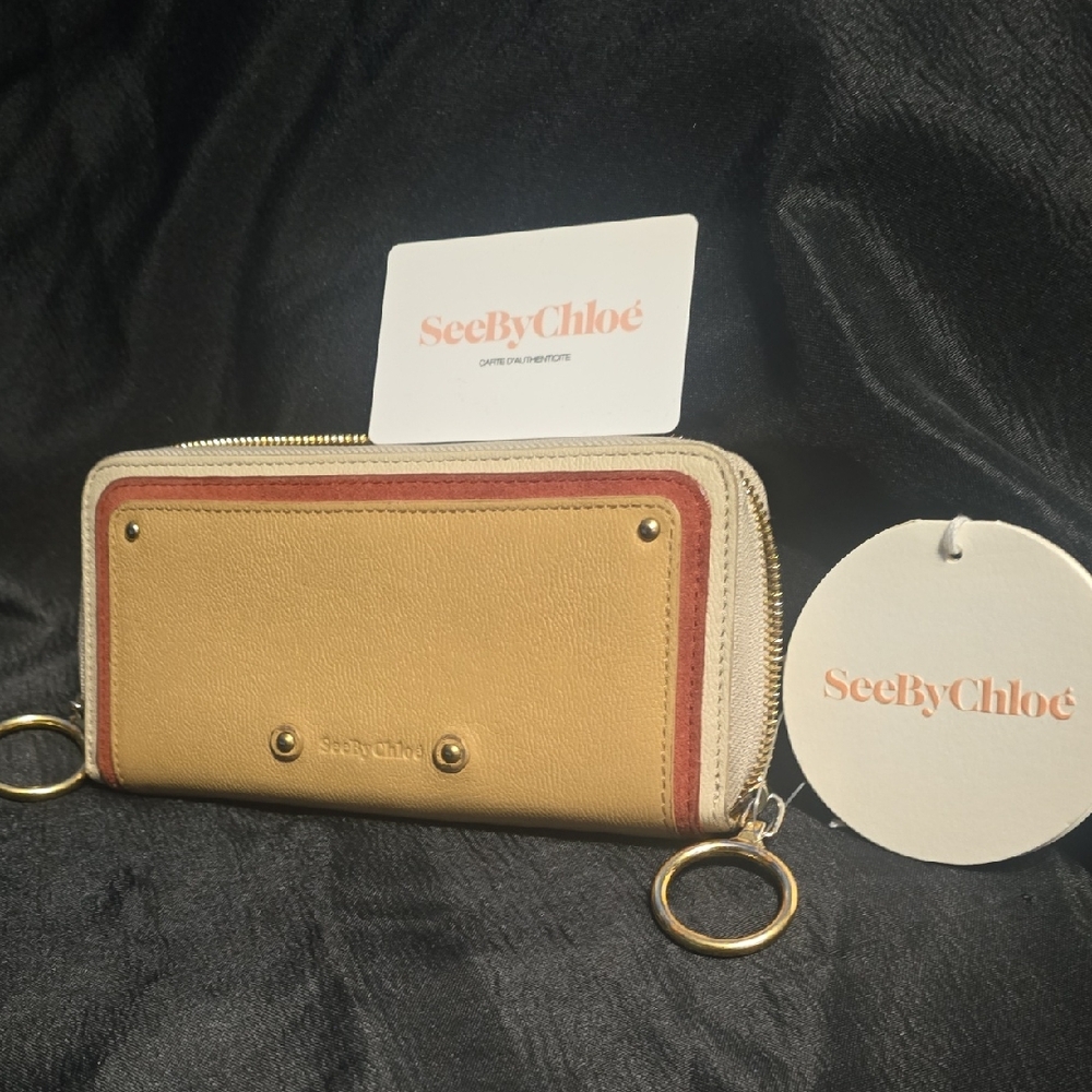 See By Chloe Tan and Cream Wallet